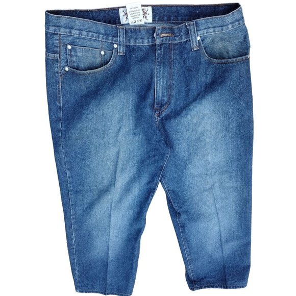 D-1st‎ Genderless Straight Leg Blue Jeans 40x32 - Picture 3 of 9